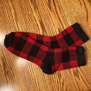 NWT Buffalo plaid fleece lined socks